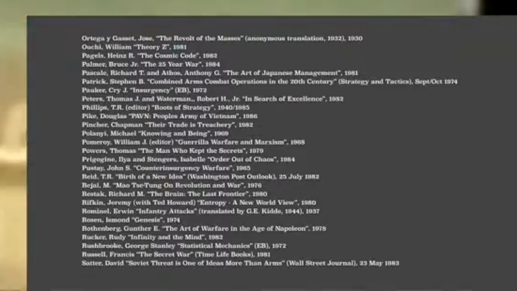 Recording bibliography inset 7 at 415 seconds