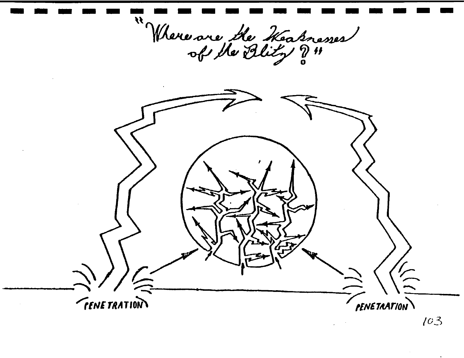 Unretouched 1986 page 105: paired inward pincers and a densely branching circular inset