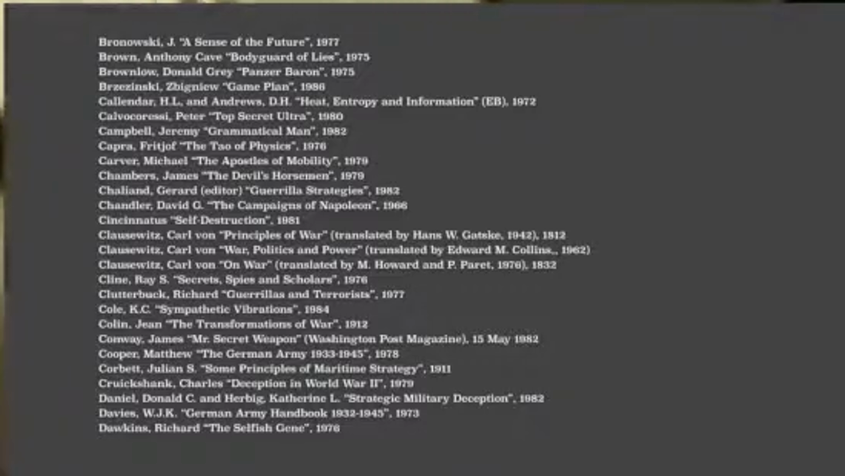 Recording bibliography inset 2 at 115 seconds